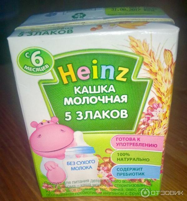 Молочная питьевая каша HEINZ 5 злаков фото