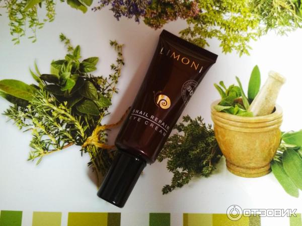 Крем для век с экстрактом слизи улитки Limoni Snail Repair Eye Cream фото