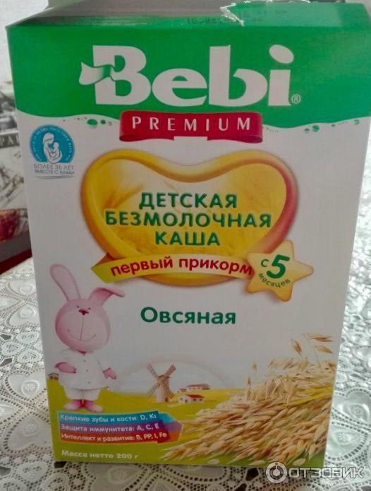 Детская безмолочная каша Bebi Premium Овсяная фото