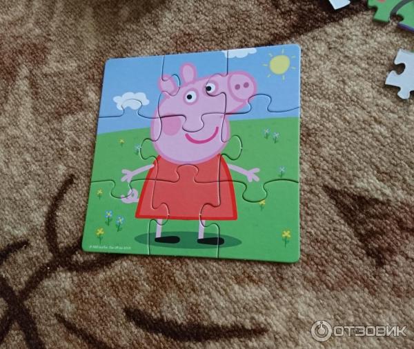 Набор пазлов 4 в 1 Peppa Pig Origami Puzzle Друзья фото