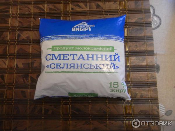 Продукт молокосодержащий сметанный Умный выбор