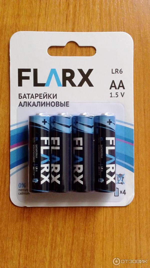 Алкалиновые батарейки Flarx AA 1,5 V фото