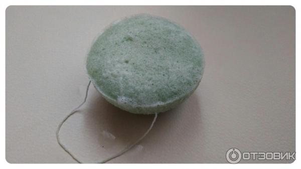 Конжаковый спонж для умывания Hubei Yizhi Konjac Biotechnology Konjac Sponge фото