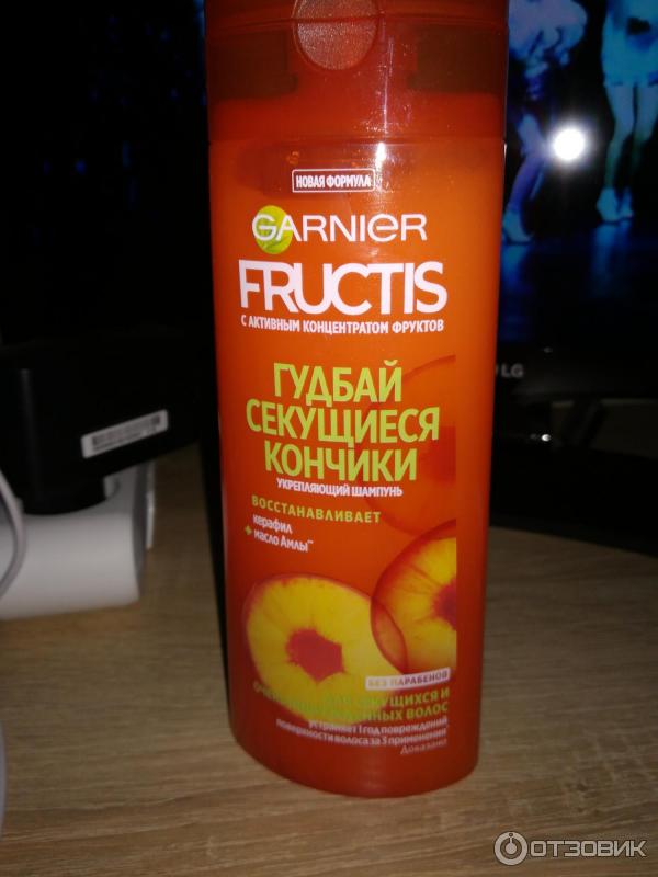 Укрепляющий шампунь Garnier Fructis Гудбай секущиеся кончики фото