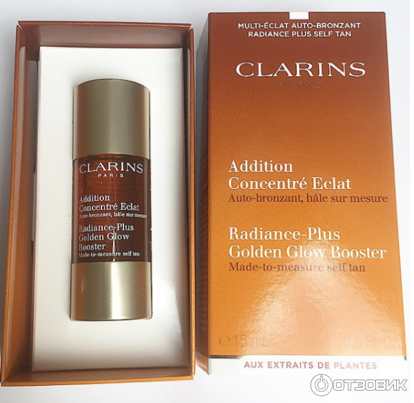 Концентрат с эффектом искусственного загара Clarins Radiance-Plus Golden Glow Booster фото