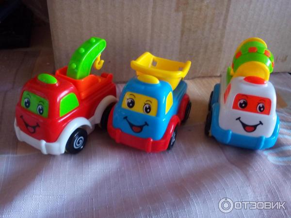 Набор машин инерционных S+S TOYS Funny Cartoon-Car фото