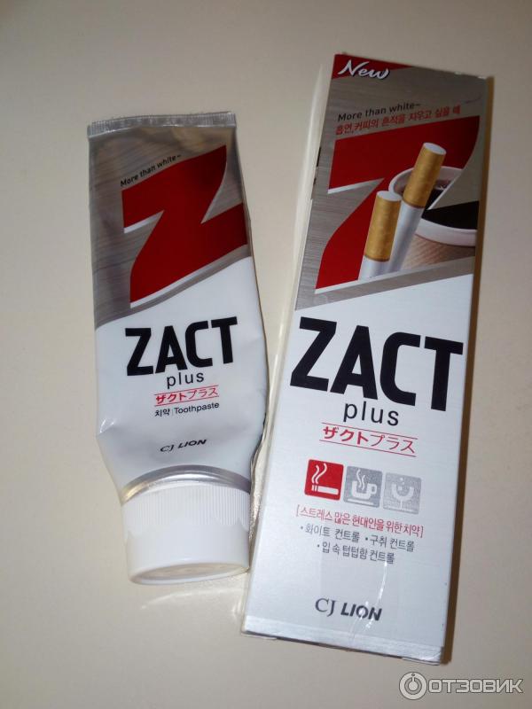 Зубная паста ZACT plus фото