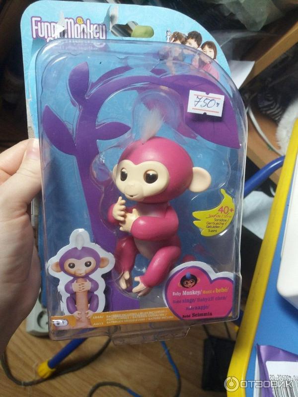 Интерактивная игрушка Fingerlings Happy Monkey фото