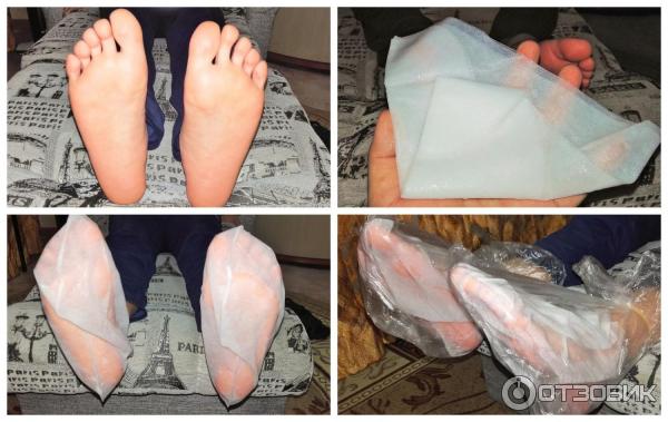 Носочки для пилинга и педикюра Rolanjona Milk and Bamboo Vinegar Peeling Tendering Feet Mask