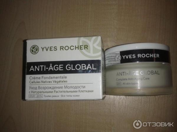 Дневной уход Yves Rocher Anti-Age Global Возрождение Молодости с Натуральными Растительными Клетками фото