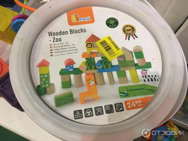 Набор для конструирования Viga Wooden Blocks фото