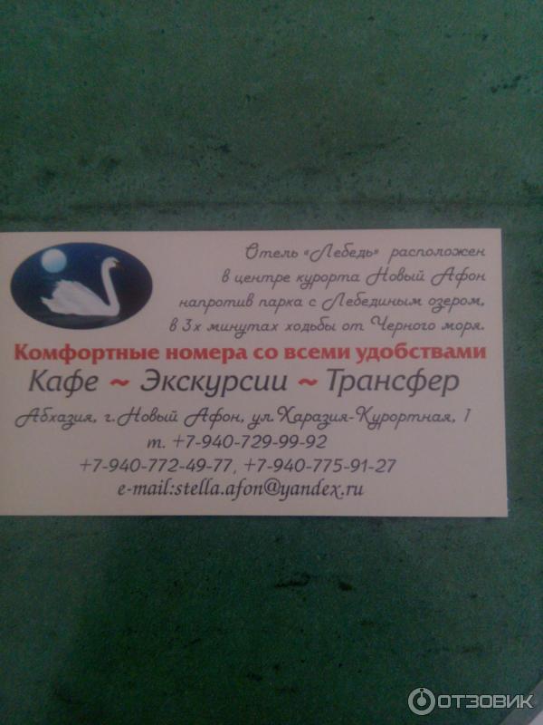 Мини-гостиница Лебедь (Абхазия, Новый Афон) фото