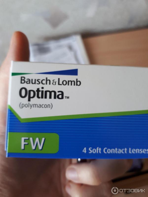 Контактные линзы Bausch&Lomb Optima FM (polymacon) фото