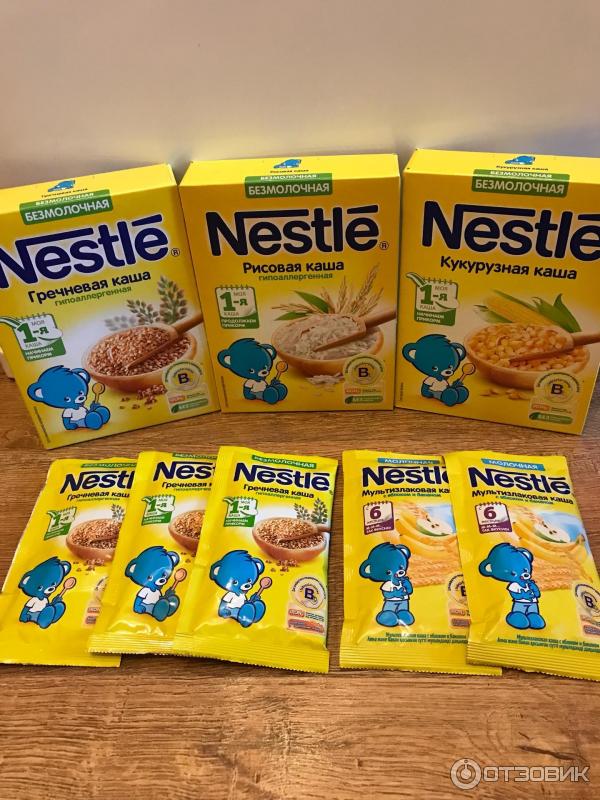 Сухие безмолочные каши Nestle Первая ступень фото