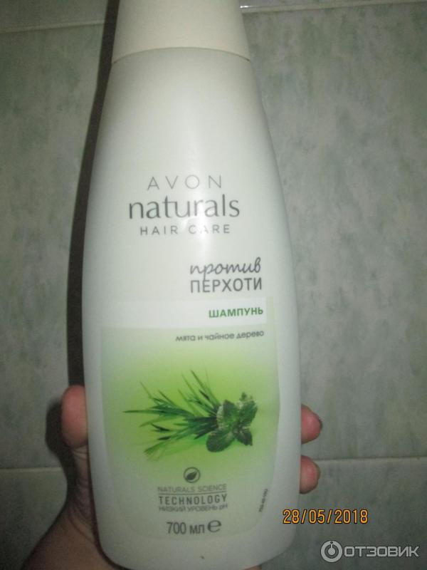 Шампунь от перхоти Avon Naturals Мята и чайное дерево фото