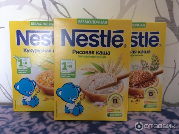 Сухие безмолочные каши Nestle Первая ступень фото