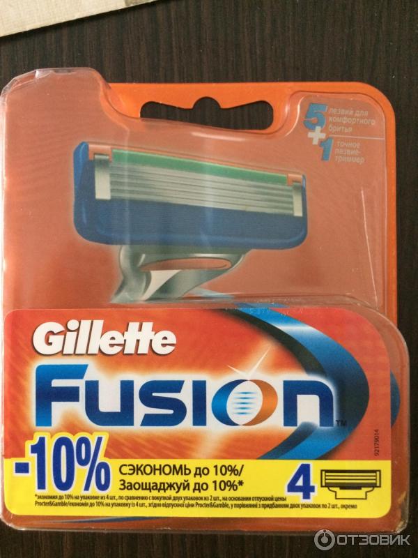 Сменные лезвия Gillette Fusion фото