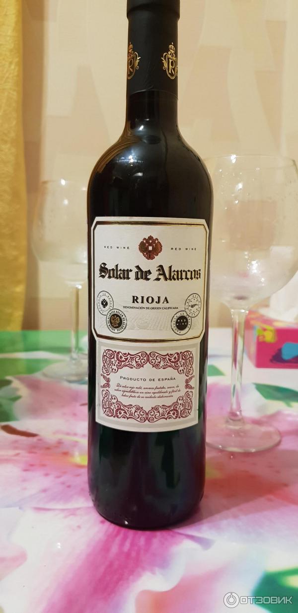 Вино сухое красное Bodegas Oreandes Solar de Alarcos Rioja crianza фото