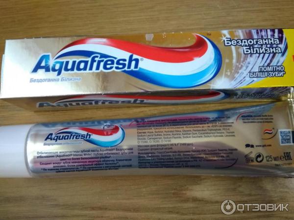 Зубная паста Aquafresh Безупречное отбеливание фото