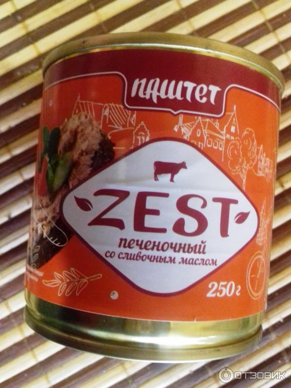 Паштет печеночный со сливочным маслом ZEST фото