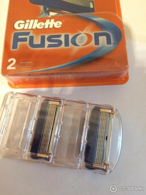 Сменные лезвия Gillette Fusion фото