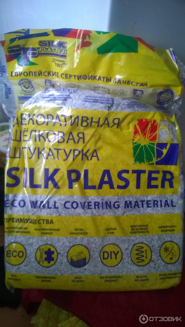 Шелковая декоративная штукатурка Silk Plaster фото