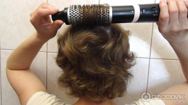 укладка волос феном круглой щеткой