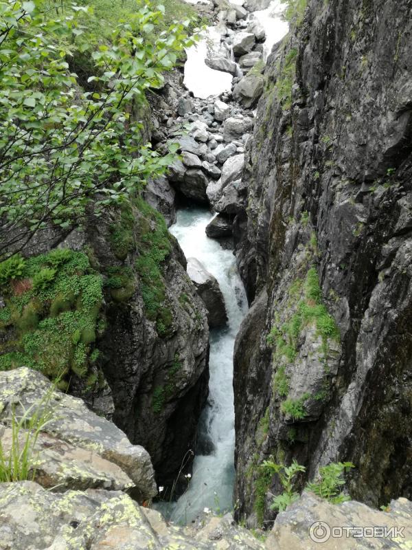 Водопад Чертова мельница (Россия, Домбай) фото