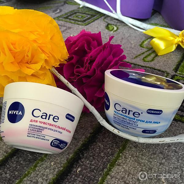 Увлажняющий крем Nivea Care для чувствительной кожи лица фото