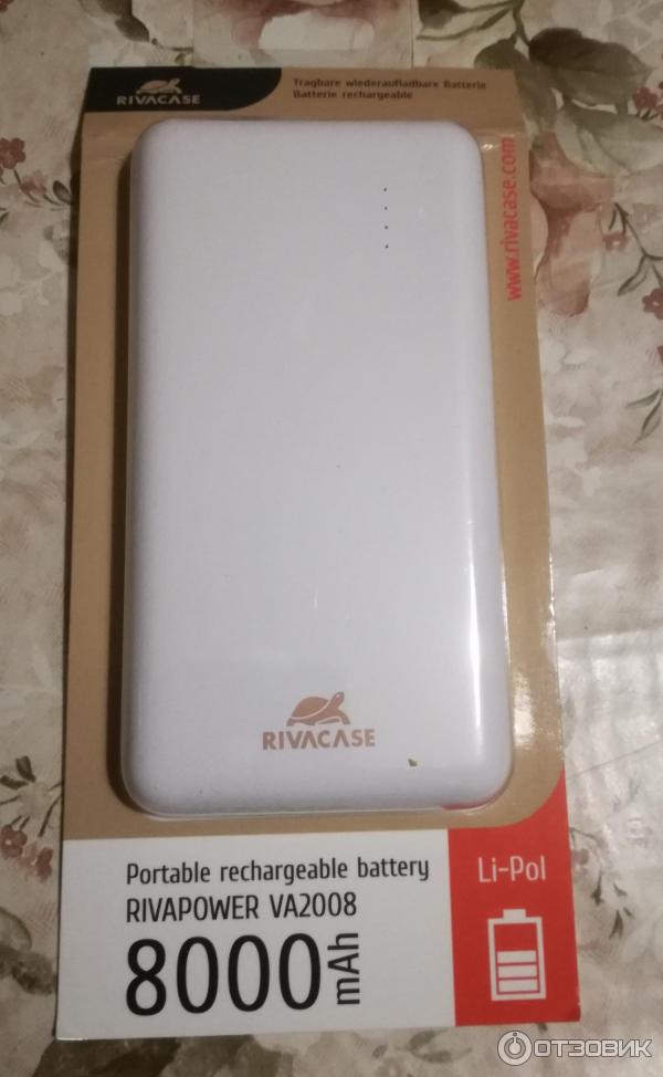 Внешний аккумулятор RIVA VA 2008 8000 mAh фото