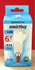 Светодиодная энергосберегающая лампа Smartbuy E14 фото