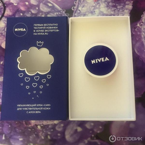 Увлажняющий крем Nivea Care для чувствительной кожи лица фото