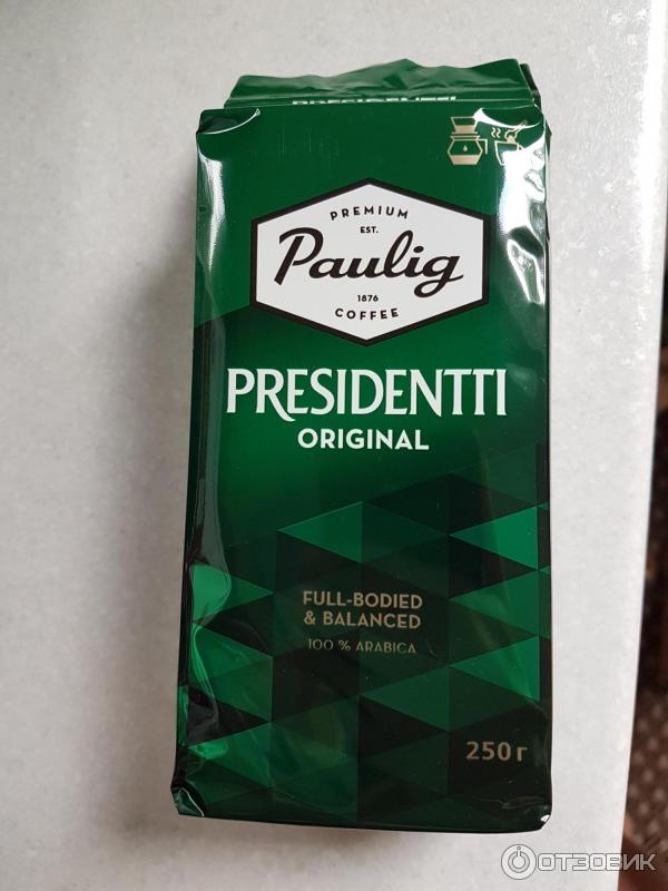 Кофе натуральный молотый Paulig Presidentti Original фото