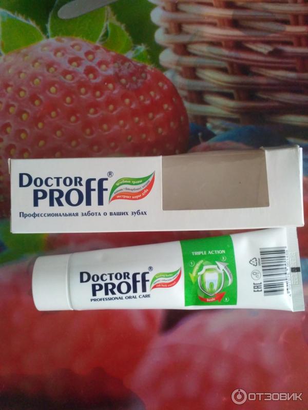 Зубная паста Doctor Proff Тройное действие фото