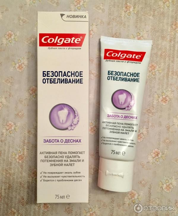 Зубная паста Colgate Безопасное отбеливание фото