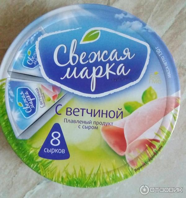 Сырный плавленый продукт Свежая марка С ветчиной фото