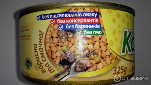 Каша Онисс Гороховая со свининой фото