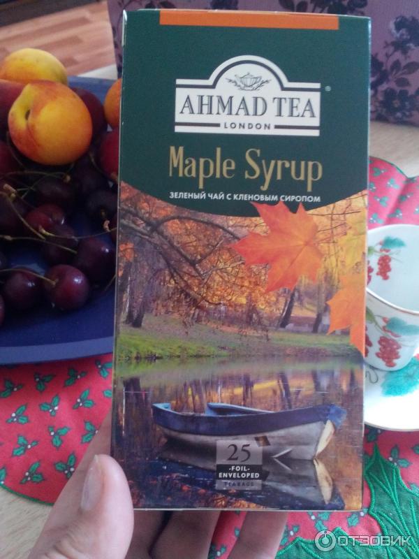 Зеленый чай с кленовым сиропом Ahmad Tea Maple Syrup фото