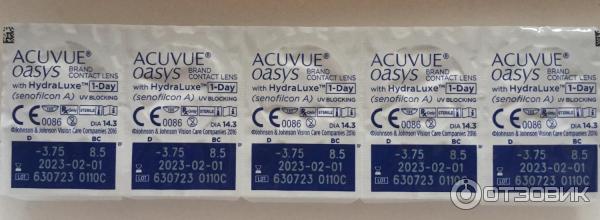 Контактные линзы Acuvue Oasys 1-Day with HydraLuxe фото