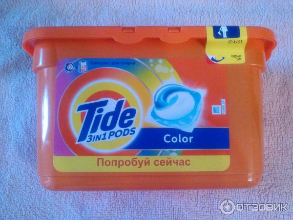 Капсулы для стирки TIDE 3 in1 PODS Color фото