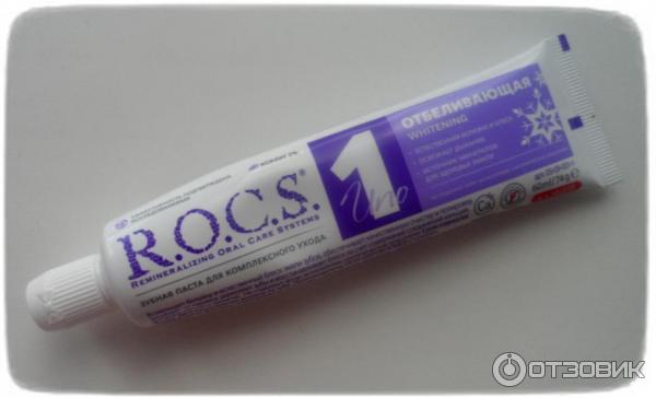 Зубная паста R.O.C.S. Uno Whitening фото