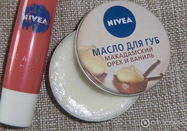 Масло для губ Nivea Макадамский орех и ваниль фото