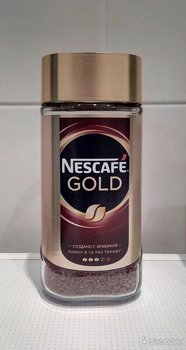 Кофе Nescafe Gold NEW растворимый сублимированный с добавлением натурального жаренного молотого кофе фото