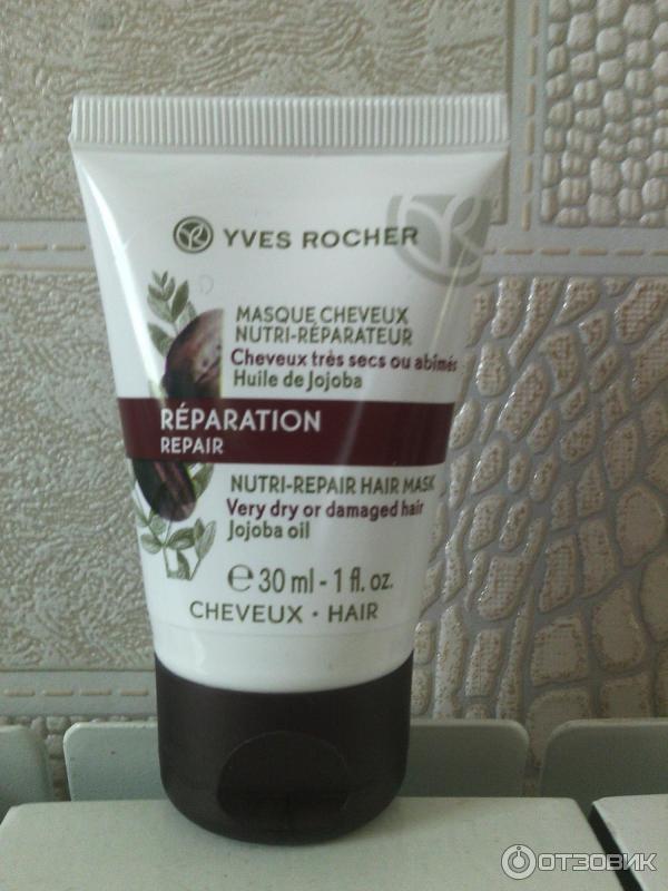 Маска для волос Yves Rocher Питание и восстановление с жожоба фото