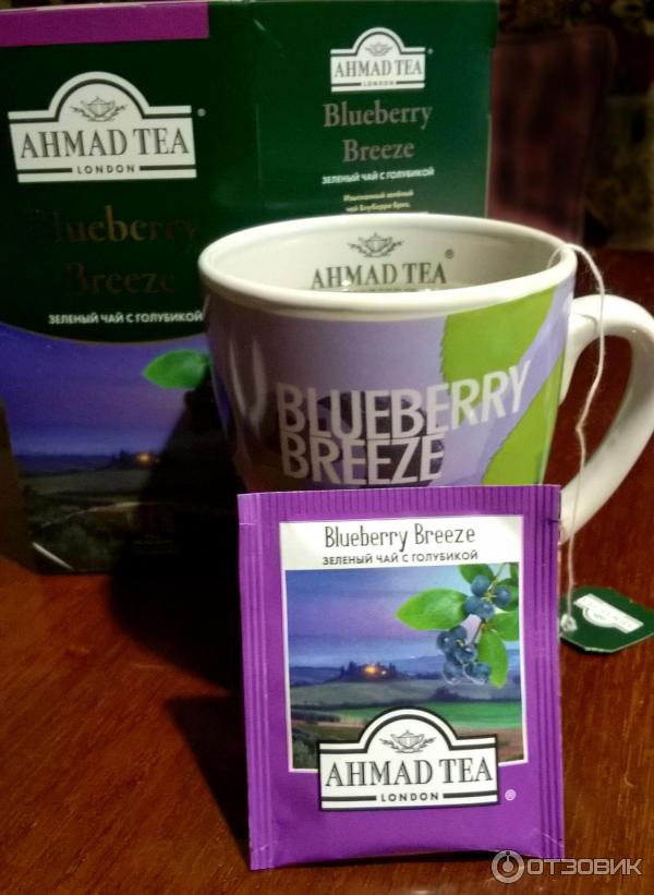 Чай Ahmad Tea Blueberry Breeze с ароматом голубики фото