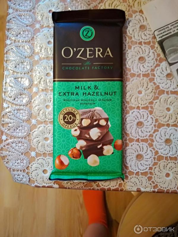 Молочный шоколад O`Zera Milk & Extra Hazelnut фото