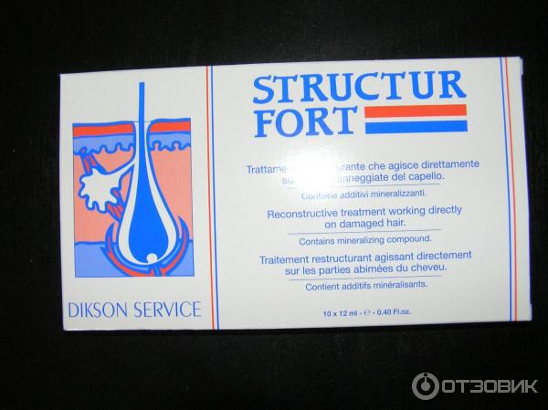 Ампулы для лечения волос от Dikson Structur fort