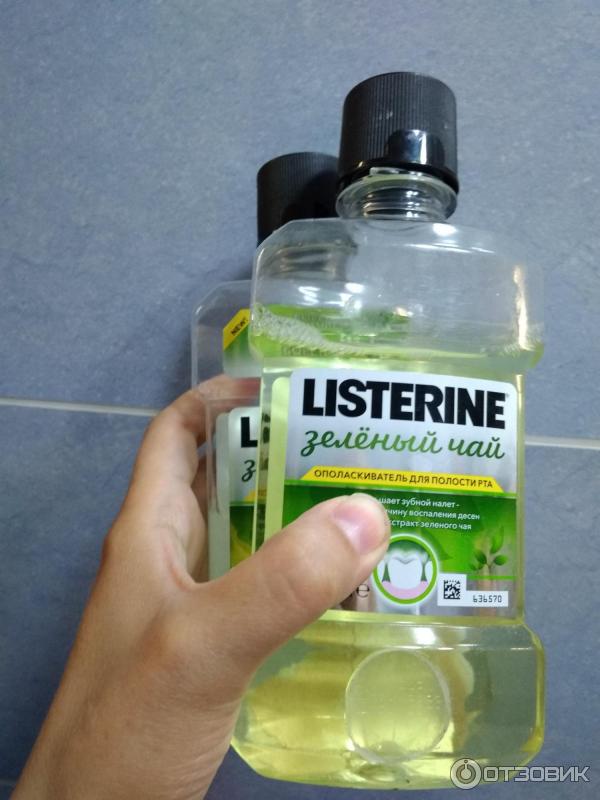 Ополаскиватель для полости рта Listerine Зеленый чай фото