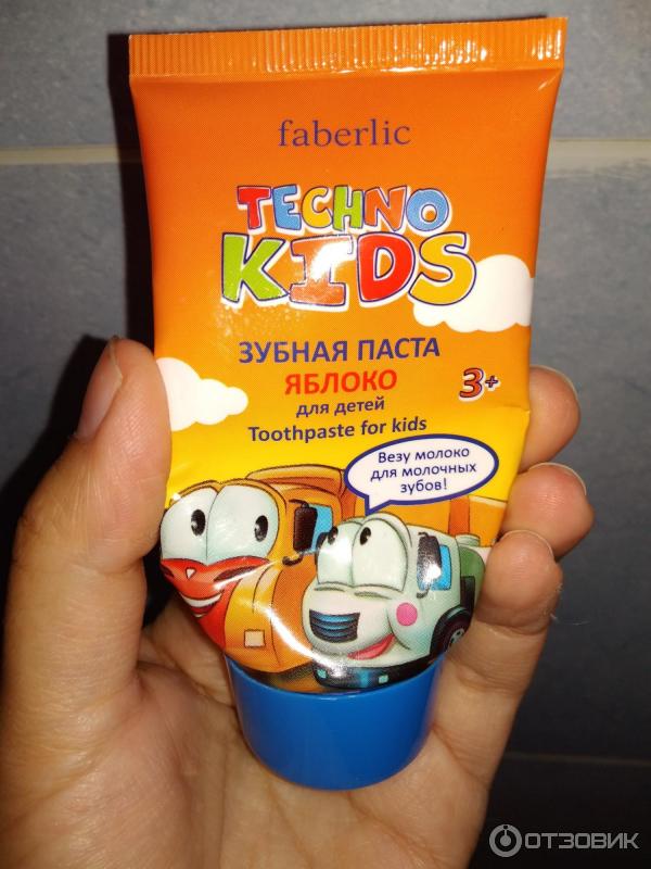 Зубная паста для детей Faberlic Techno Kids Яблоко фото