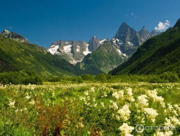 Домбай в июне: яркие краски лета в горах